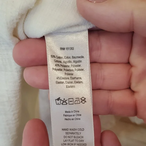 Current Air Cream Smocked Peasant Blouse Cottage Core Anthropologie Sz XS - Picture 4 of 14